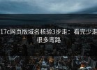17c网页版域名核验3步走：看完少走很多弯路