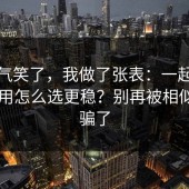 我被气笑了，我做了张表：一起草界面易用怎么选更稳？别再被相似域名骗了
